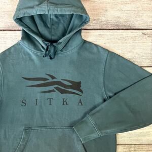 Sitka Gear Icon Logo Dark Teal Hoodie